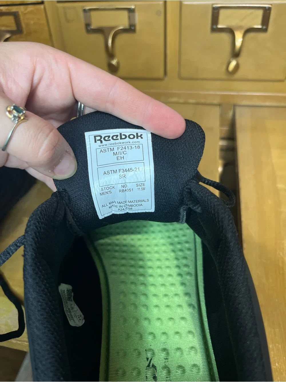 Reebok Work - Men's Sublite Cushion Exofuse Composite Toe Work Shoe